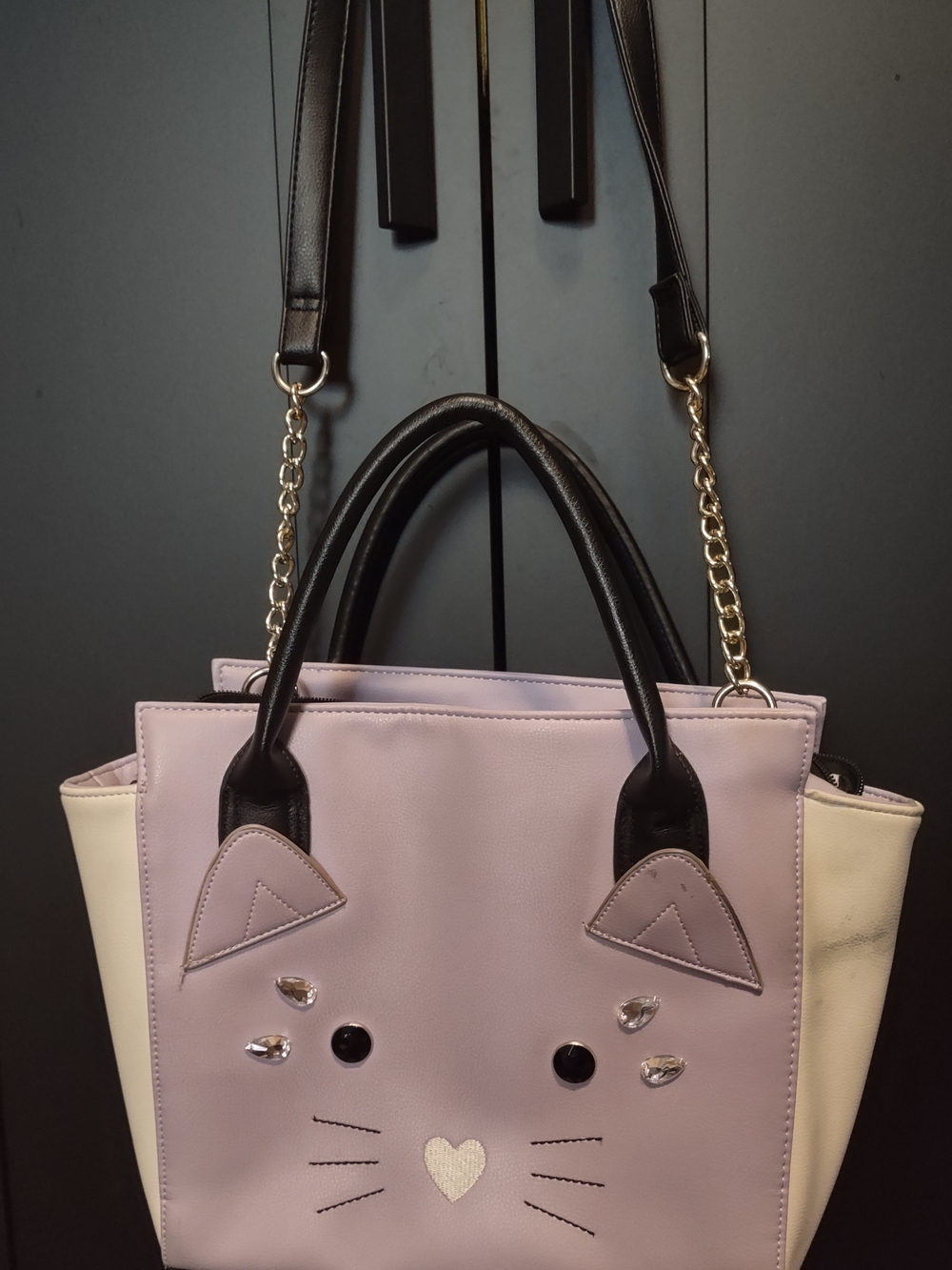 Betsey Johnson Lilac Cat Purse